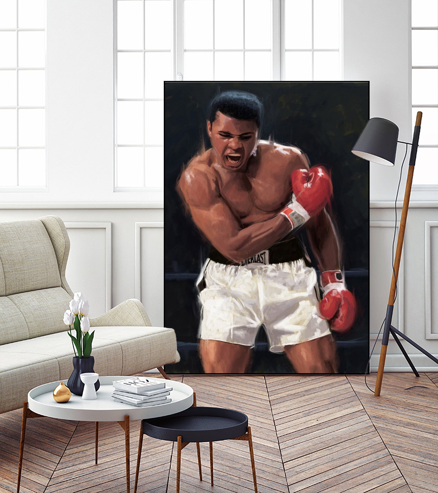 The Greatest Boxer by Ahmad Kadi on GIANT ART - black digital painting