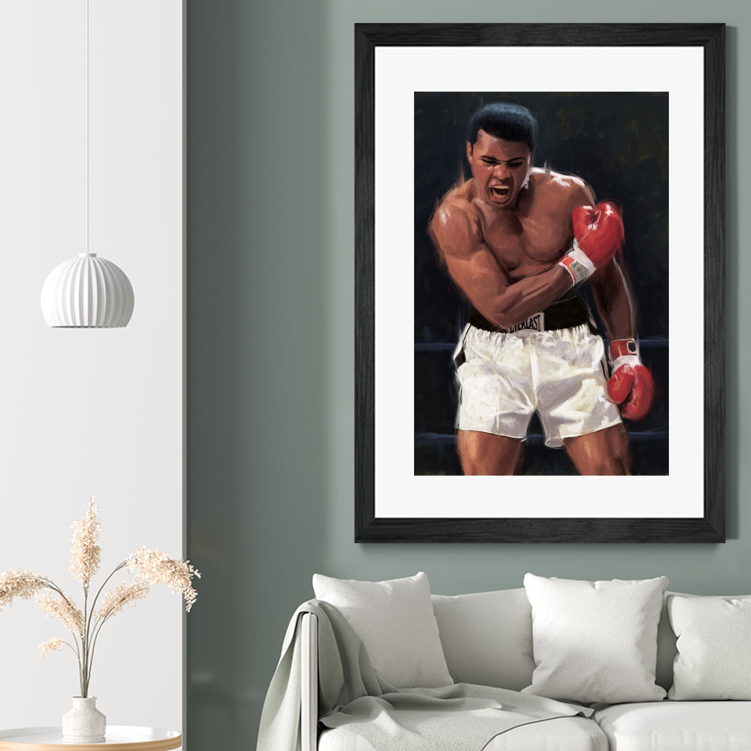 The Greatest Boxer by Ahmad Kadi on GIANT ART - black digital painting