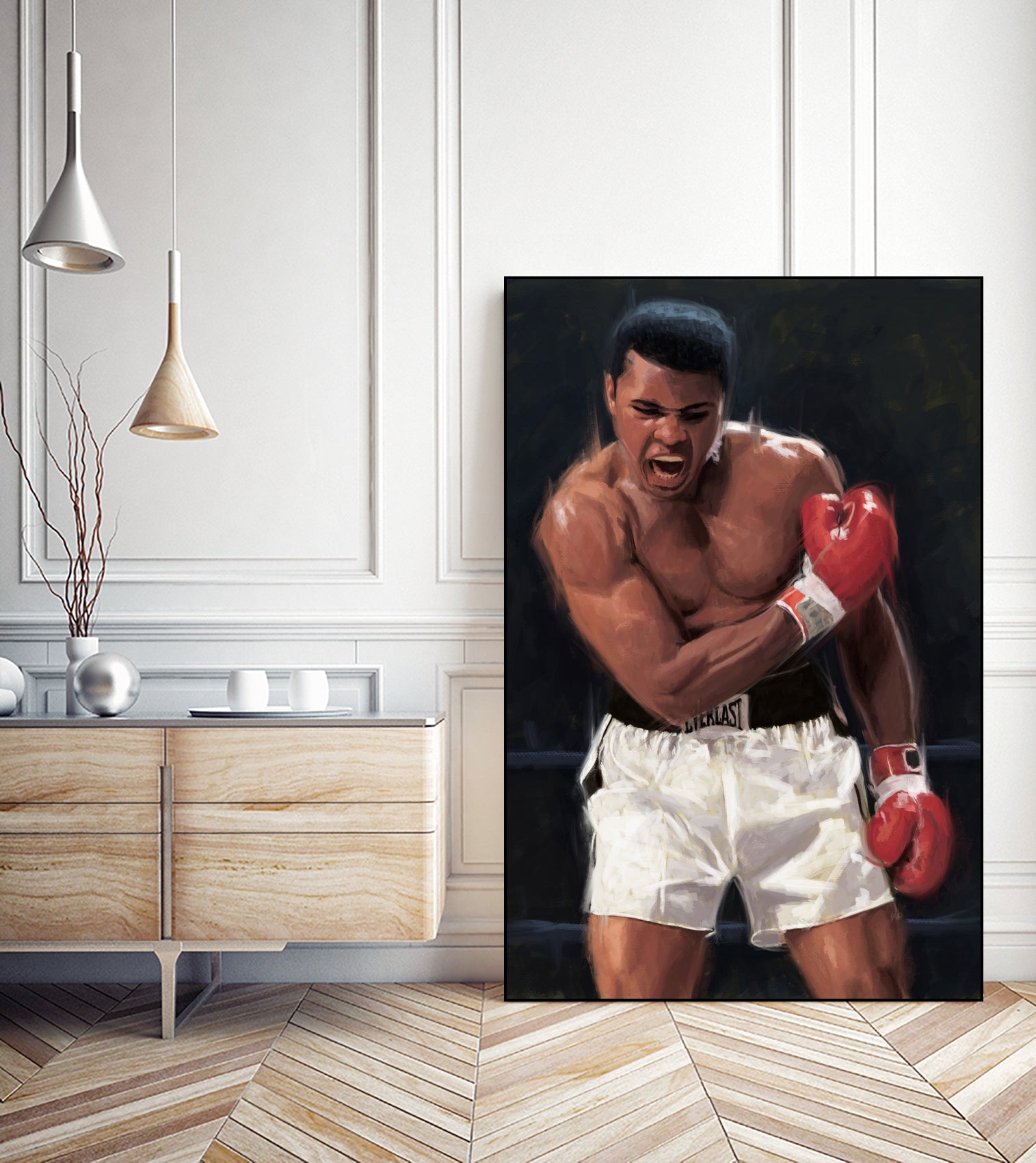 The Greatest Boxer by Ahmad Kadi on GIANT ART - black digital painting