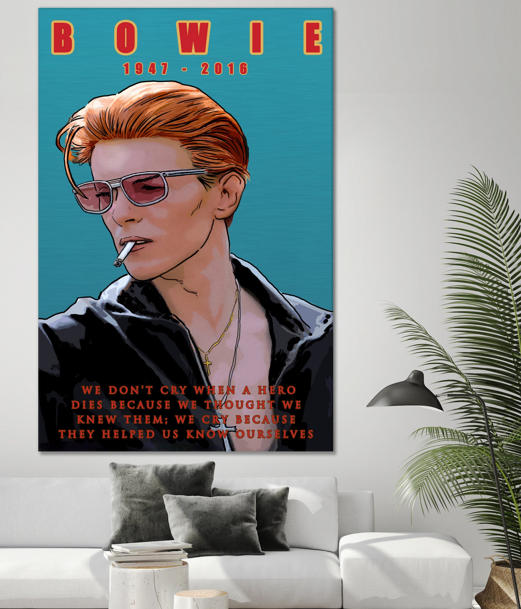 Bowie: Memento mori by Dan Avenell on GIANT ART - blue digital painting