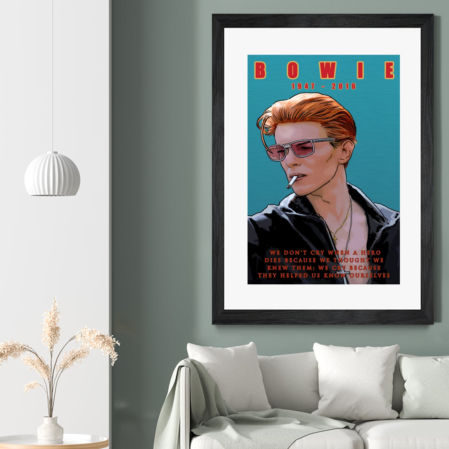 Bowie: Memento mori by Dan Avenell on GIANT ART - blue digital painting