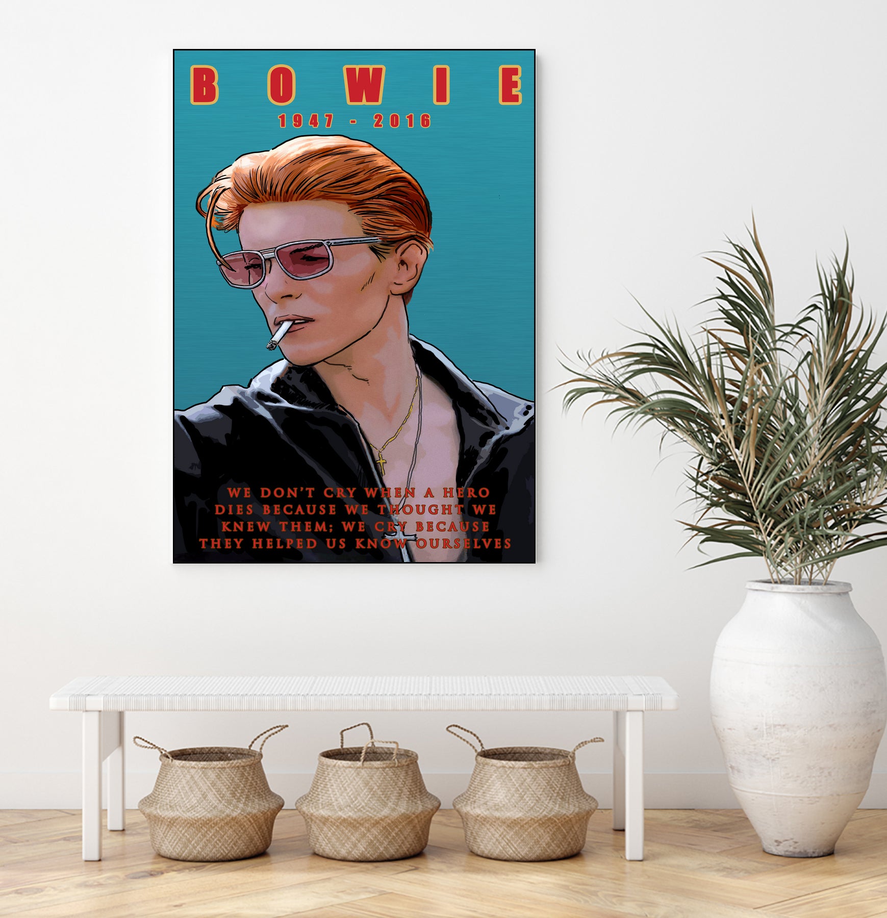 Bowie: Memento mori by Dan Avenell on GIANT ART - blue digital painting