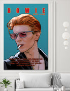 Bowie: Memento mori by Dan Avenell on GIANT ART - blue digital painting