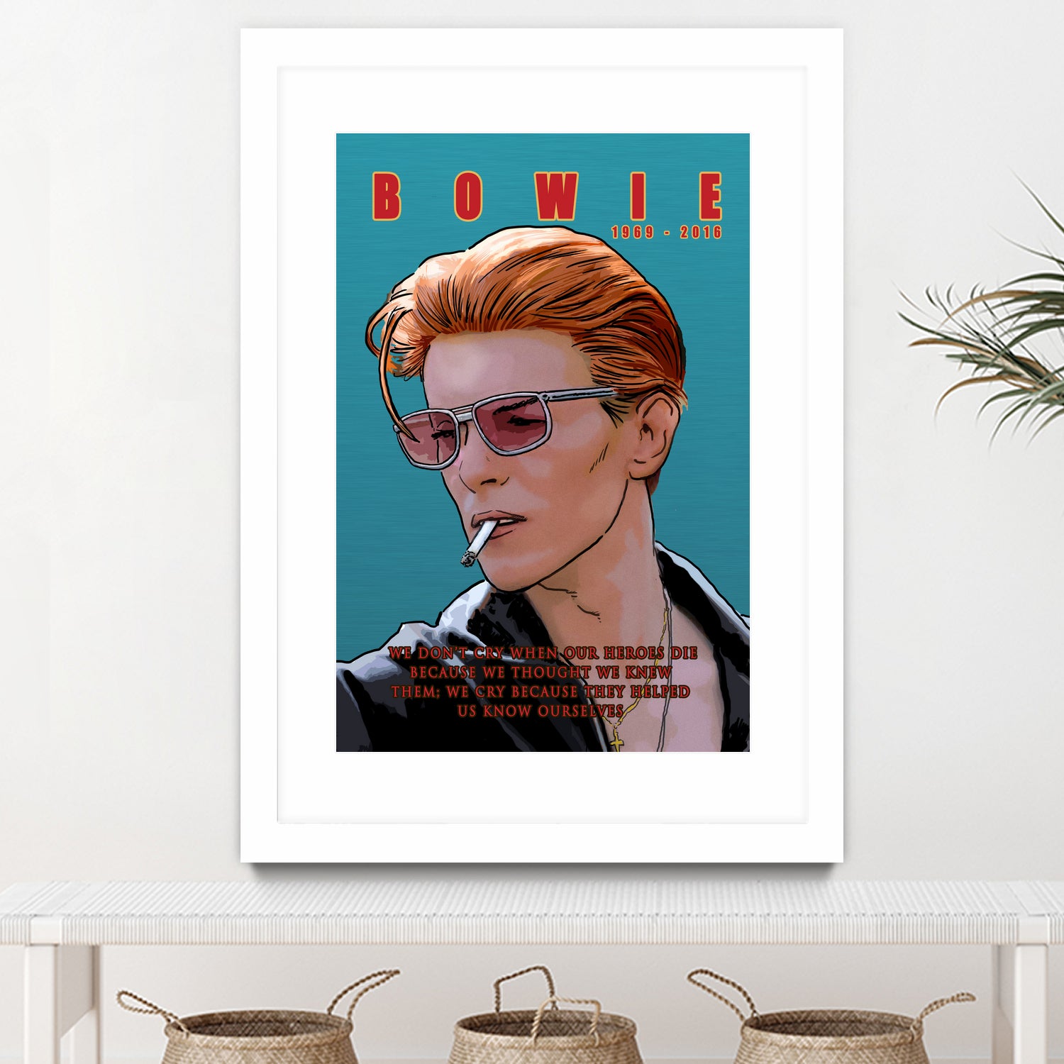 Bowie: Memento mori by Dan Avenell on GIANT ART - blue digital painting