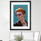 Bowie: Memento mori by Dan Avenell on GIANT ART - blue digital painting