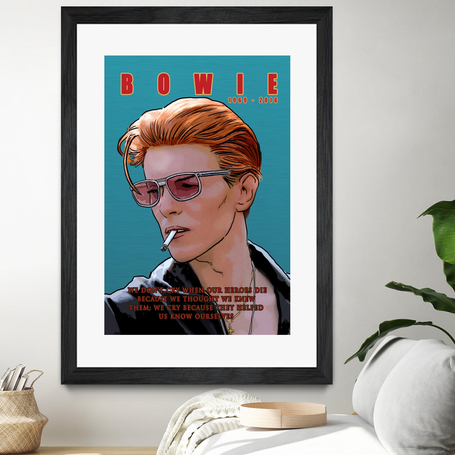 Bowie: Memento mori by Dan Avenell on GIANT ART - blue digital painting