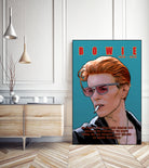 Bowie: Memento mori by Dan Avenell on GIANT ART - blue digital painting