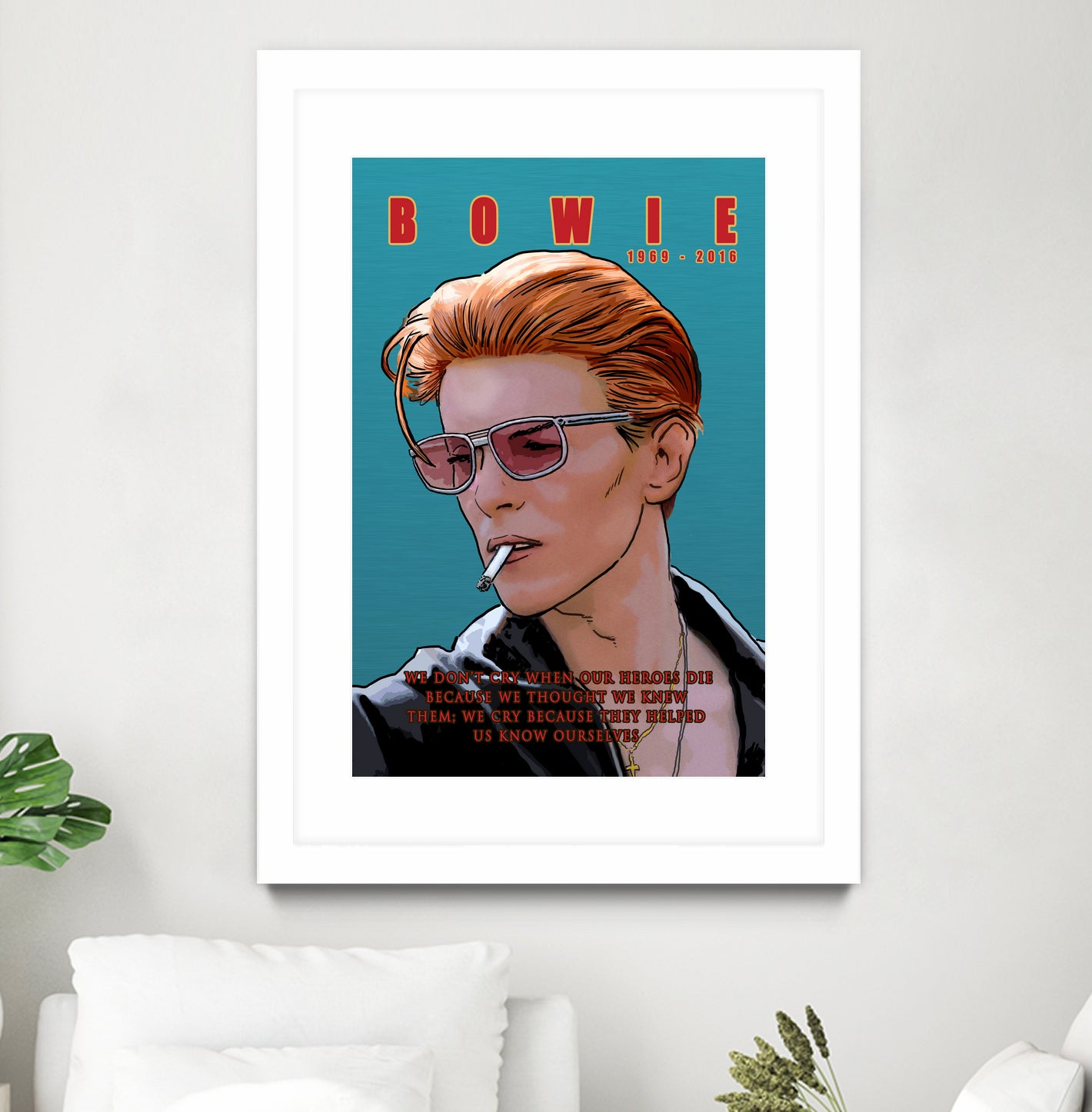 Bowie: Memento mori by Dan Avenell on GIANT ART - blue digital painting