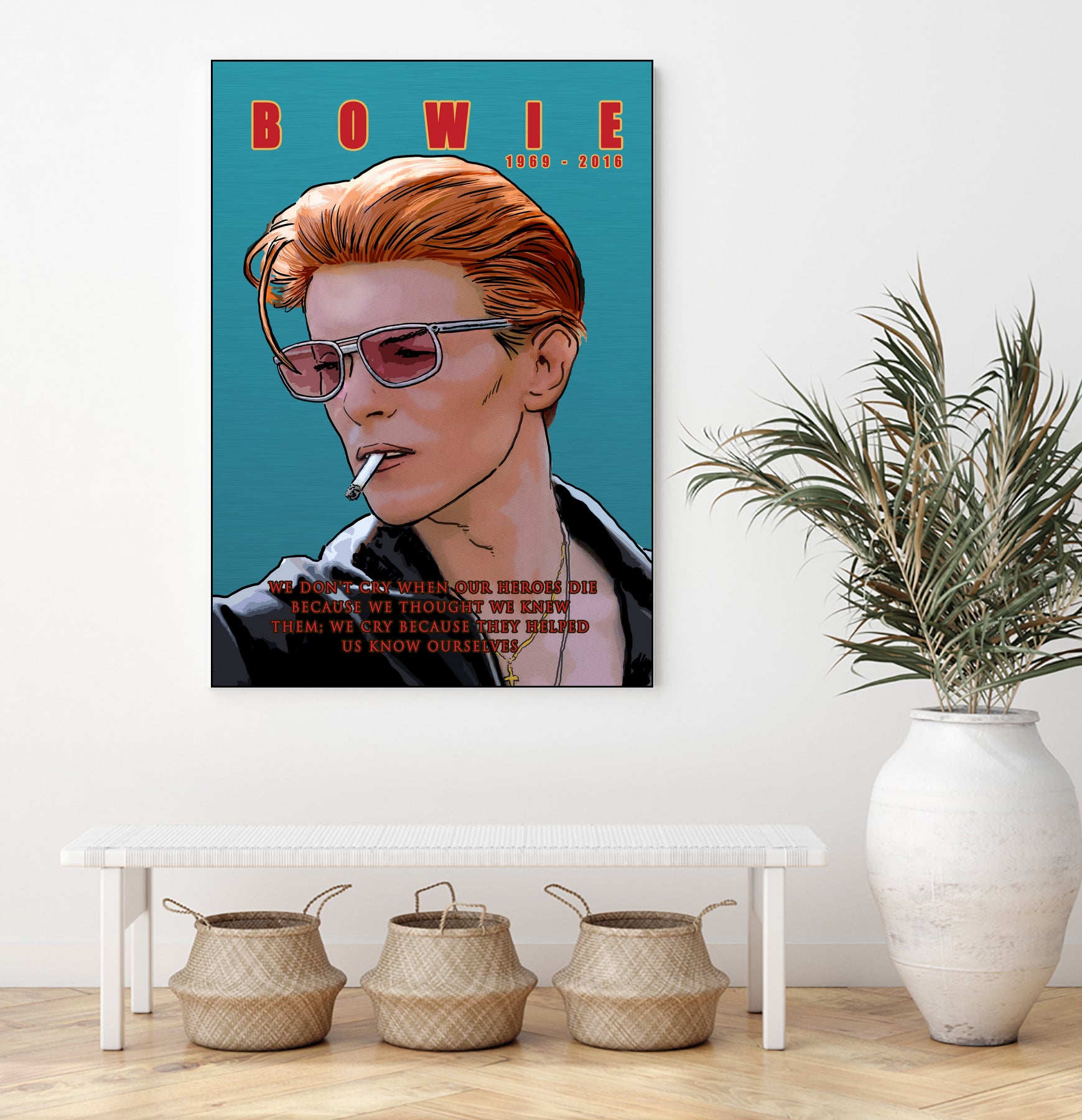 Bowie: Memento mori by Dan Avenell on GIANT ART - blue digital painting