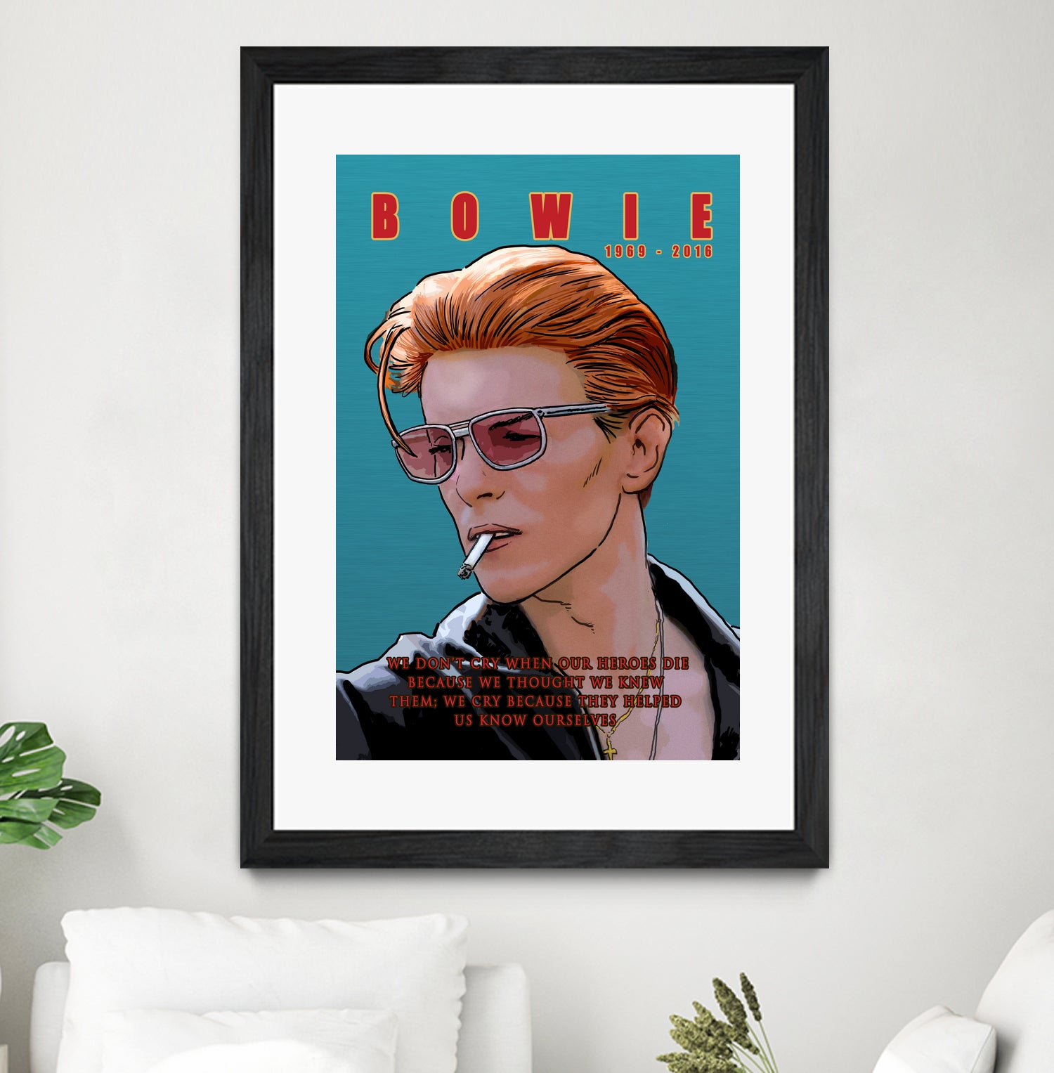 Bowie: Memento mori by Dan Avenell on GIANT ART - blue digital painting