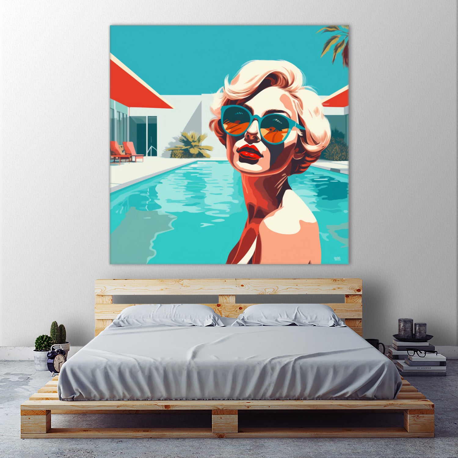 SWIMMING POOL by Sauter Claudia on GIANT ART - blue digital painting