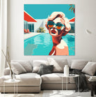 SWIMMING POOL by Sauter Claudia on GIANT ART - blue digital painting