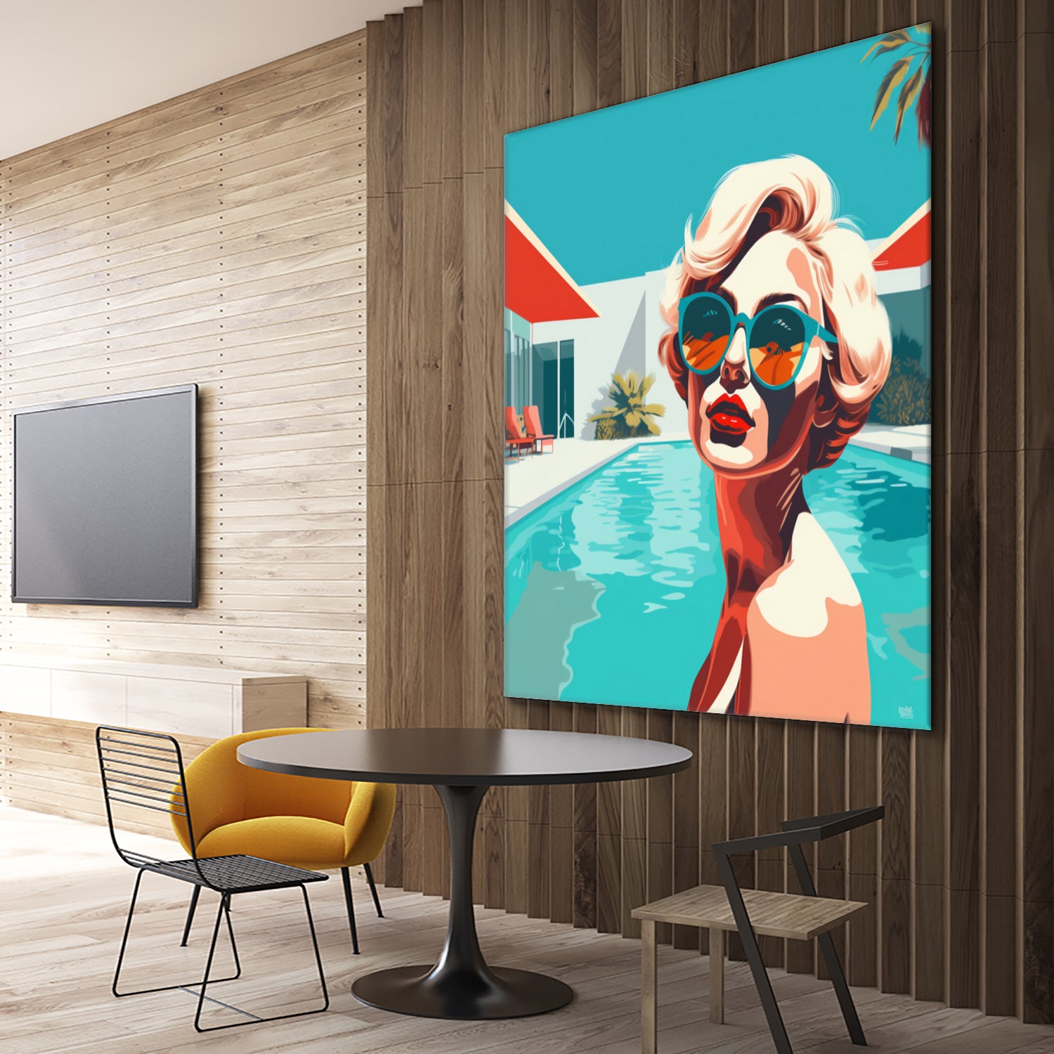 SWIMMING POOL by Sauter Claudia on GIANT ART - blue digital painting