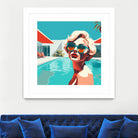 SWIMMING POOL by Sauter Claudia on GIANT ART - blue digital painting