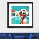 SWIMMING POOL by Sauter Claudia on GIANT ART - blue digital painting