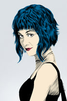 Ramona Flowers by Paola Morpheus on GIANT ART - blue digital painting