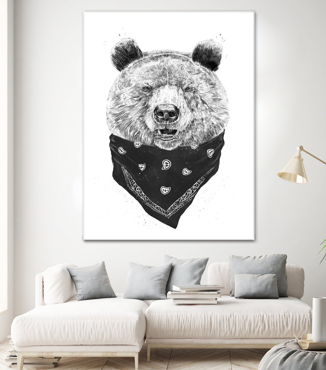 Wild bear by Solti Balázs on GIANT ART - white digital drawing