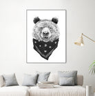 Wild bear by Solti Balázs on GIANT ART - white digital drawing