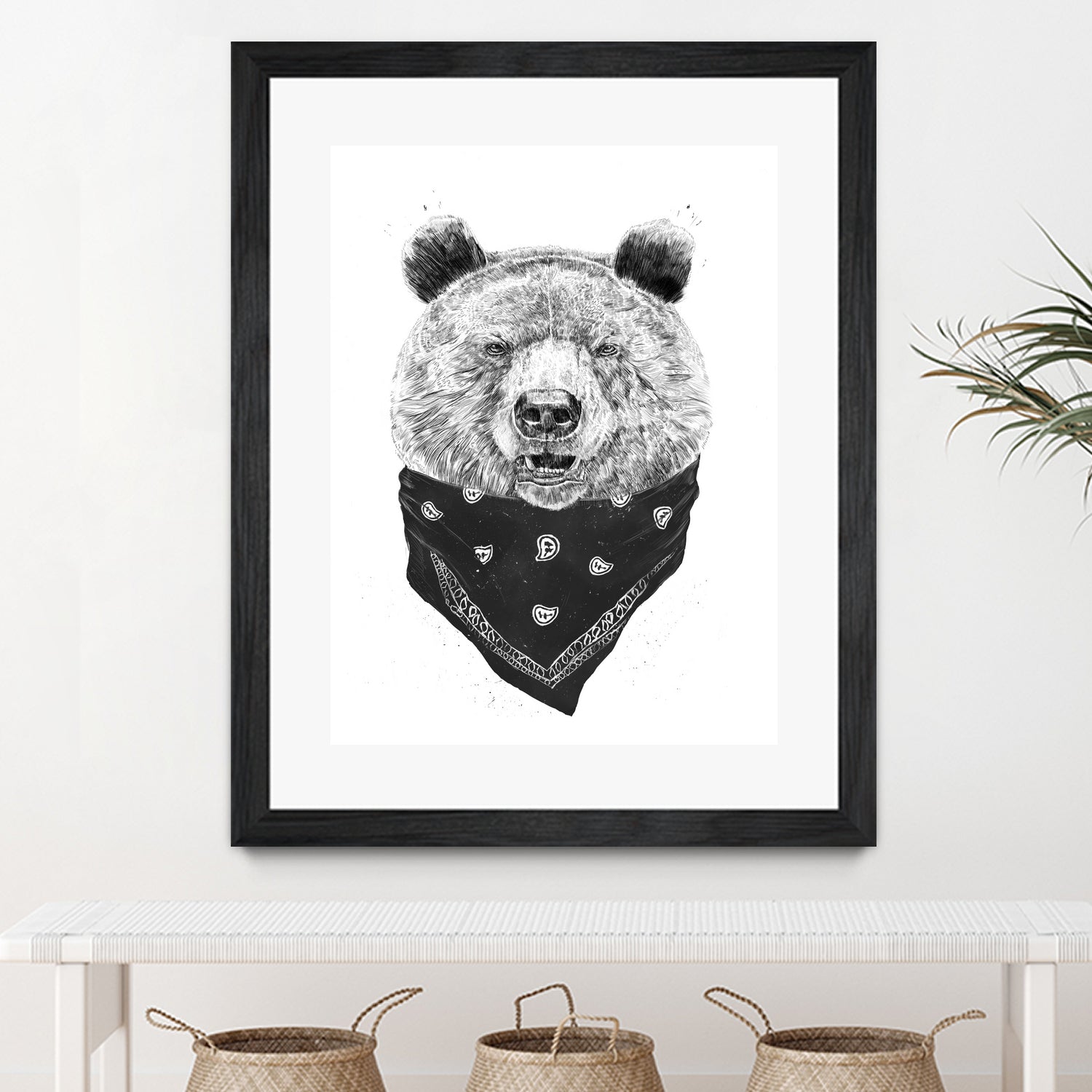 Wild bear by Solti Balázs on GIANT ART - white digital drawing