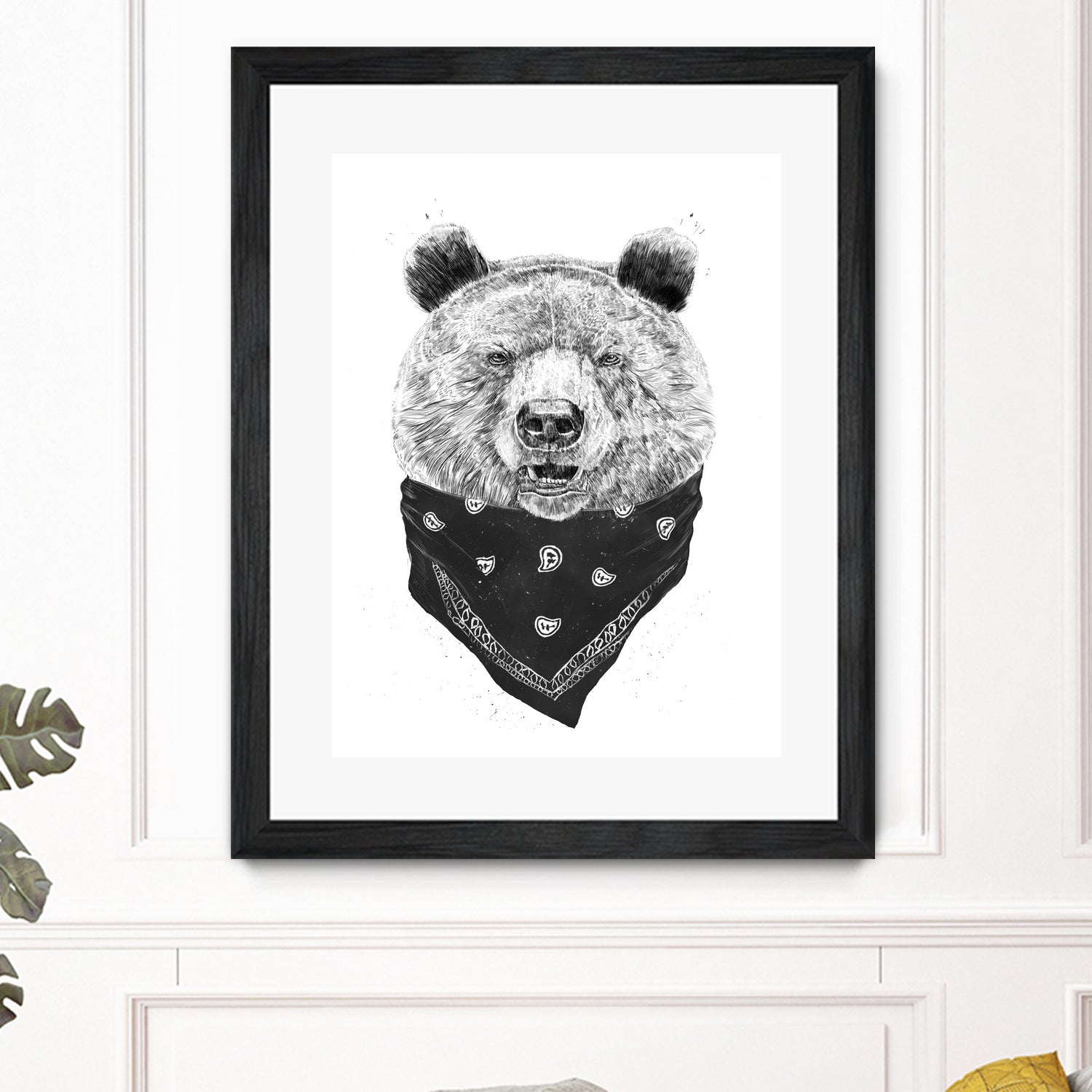 Wild bear by Solti Balázs on GIANT ART - white digital drawing