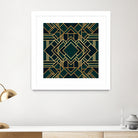 Art Deco 2 by Elisabeth Fredriksson on GIANT ART - green mixed media