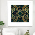 Art Deco 2 by Elisabeth Fredriksson on GIANT ART - green mixed media