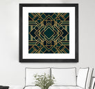 Art Deco 2 by Elisabeth Fredriksson on GIANT ART - green mixed media