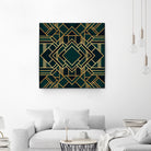 Art Deco 2 by Elisabeth Fredriksson on GIANT ART - green mixed media