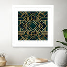 Art Deco 2 by Elisabeth Fredriksson on GIANT ART - green mixed media