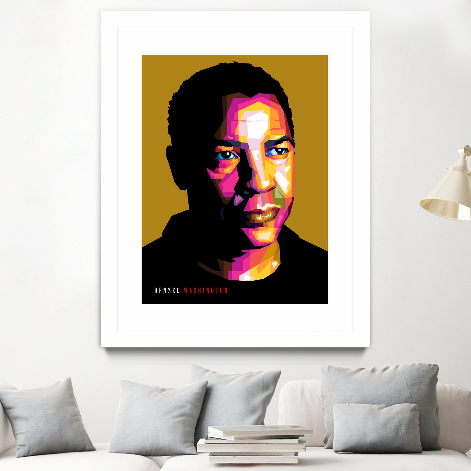 Denzel Washington by Sherlock Wijaya on GIANT ART - white photo illustration