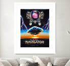 Flight of the Navigator Inspired Retro Poster by Barrett Biggers on GIANT ART - black vector illustration