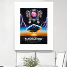 Flight of the Navigator Inspired Retro Poster by Barrett Biggers on GIANT ART - black vector illustration