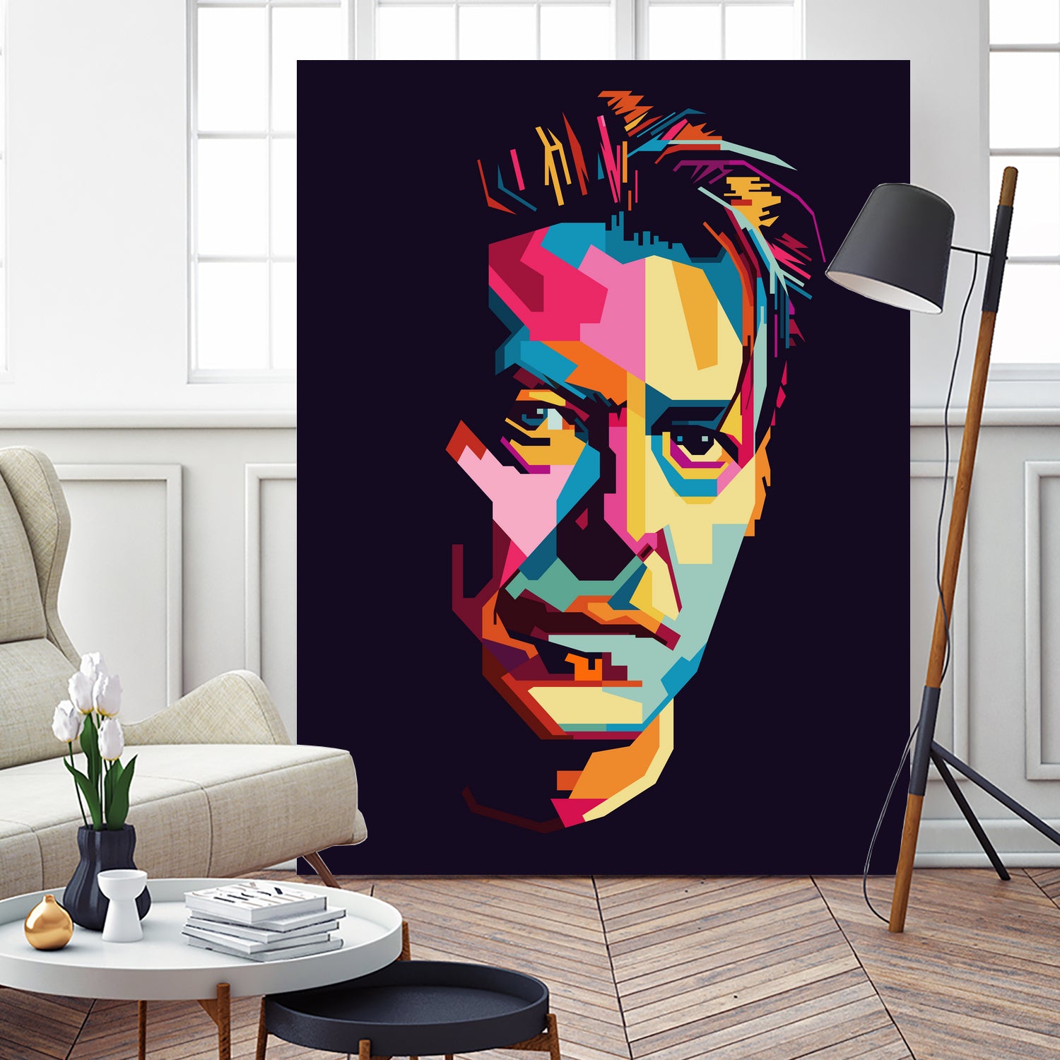 DAVID BOWIE Pop Art WPAP by Karinne Pyrena on GIANT ART - black digital drawing