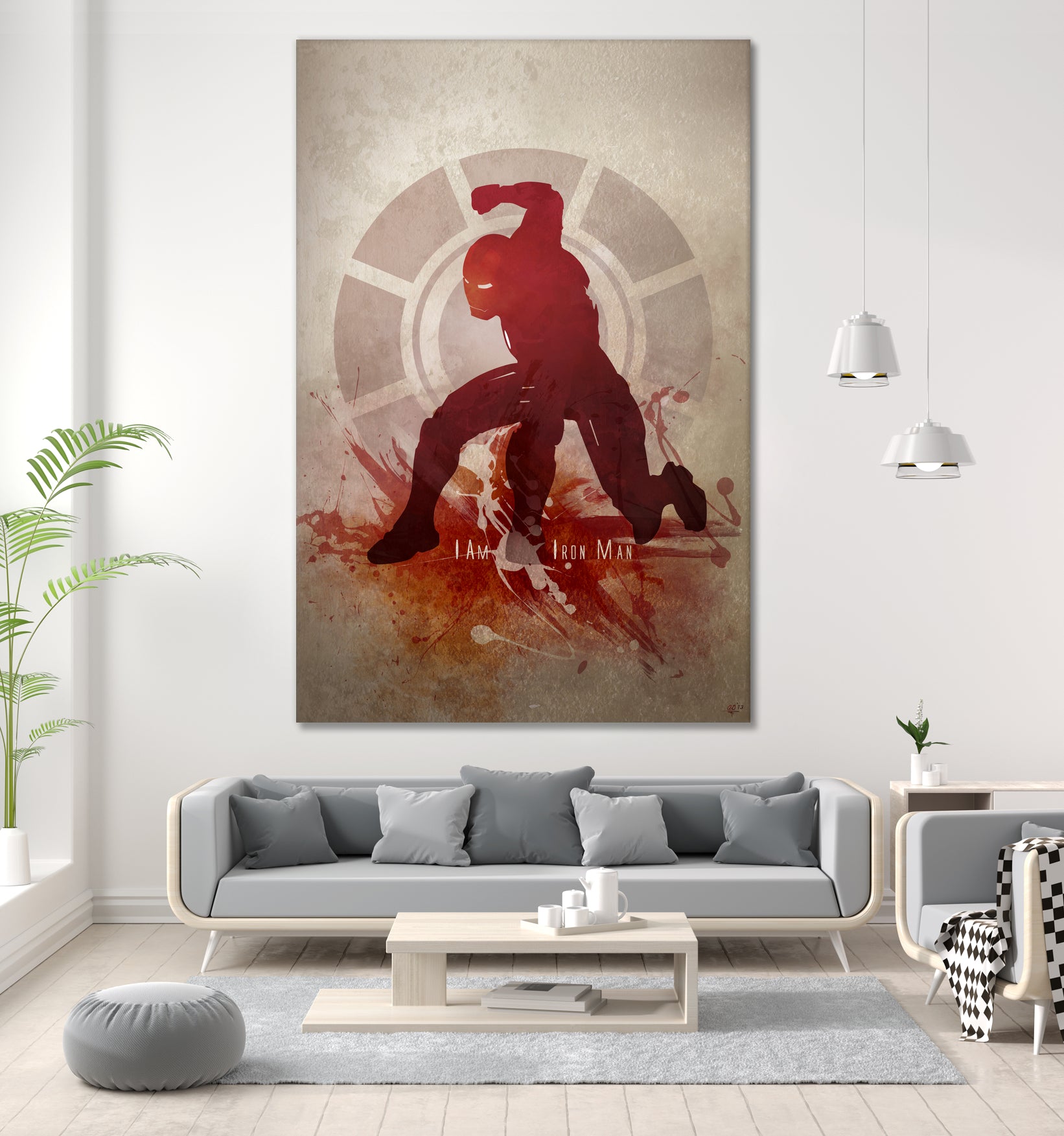 I Am Iron Man' by Anthony Genuardi on GIANT ART - red digital painting