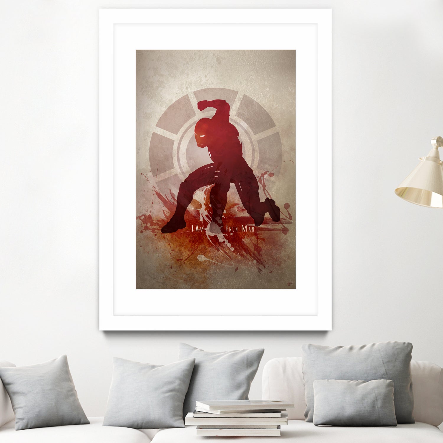 I Am Iron Man' by Anthony Genuardi on GIANT ART - red digital painting