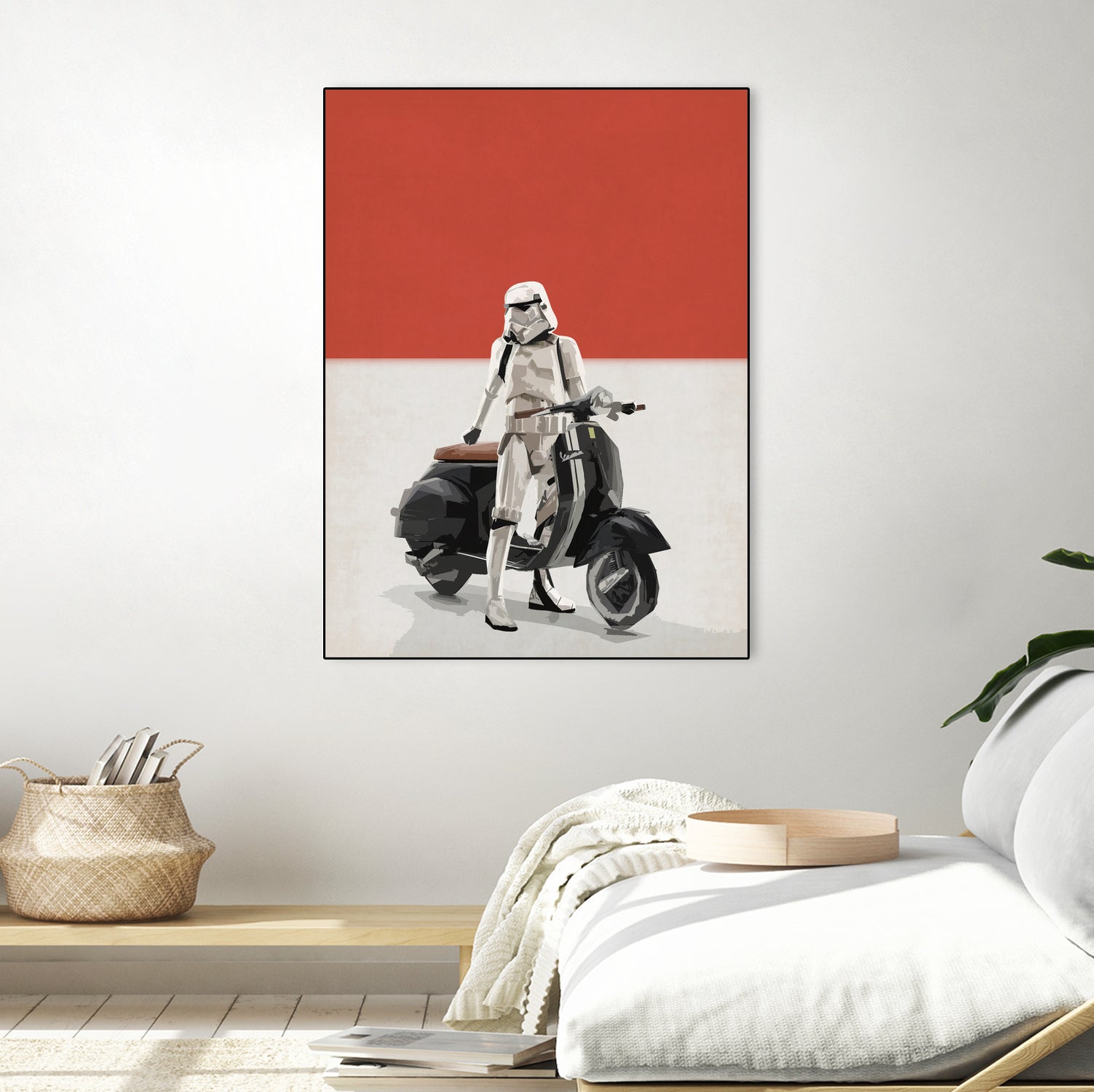 VESPA TROOOPER by Vin Zzep on GIANT ART - white digital painting