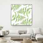 Fern pattern by Polina Ganzina on GIANT ART - white mixed media