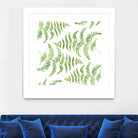 Fern pattern by Polina Ganzina on GIANT ART - white mixed media