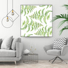 Fern pattern by Polina Ganzina on GIANT ART - white mixed media