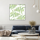 Fern pattern by Polina Ganzina on GIANT ART - white mixed media