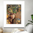 bird brain 2, all about birds by Julia Lillard on GIANT ART - brown photo manipulation