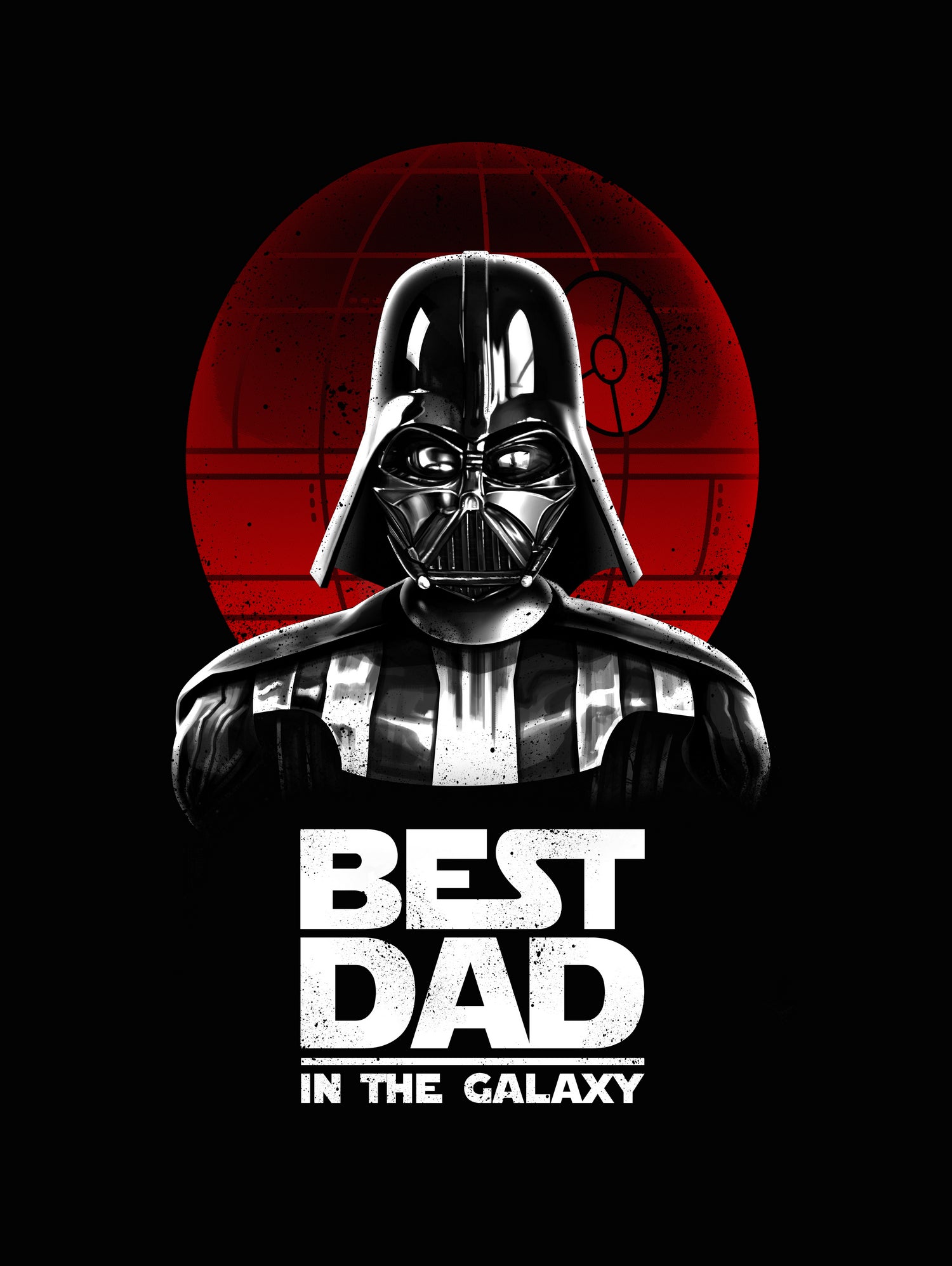 Best Dad in the Galaxy by Vincent Trinidad on GIANT ART - black digital painting