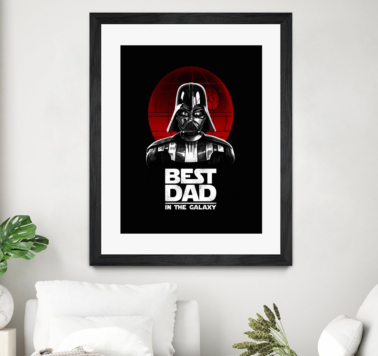 Best Dad in the Galaxy by Vincent Trinidad on GIANT ART - black digital painting