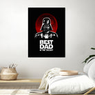 Best Dad in the Galaxy by Vincent Trinidad on GIANT ART - black digital painting