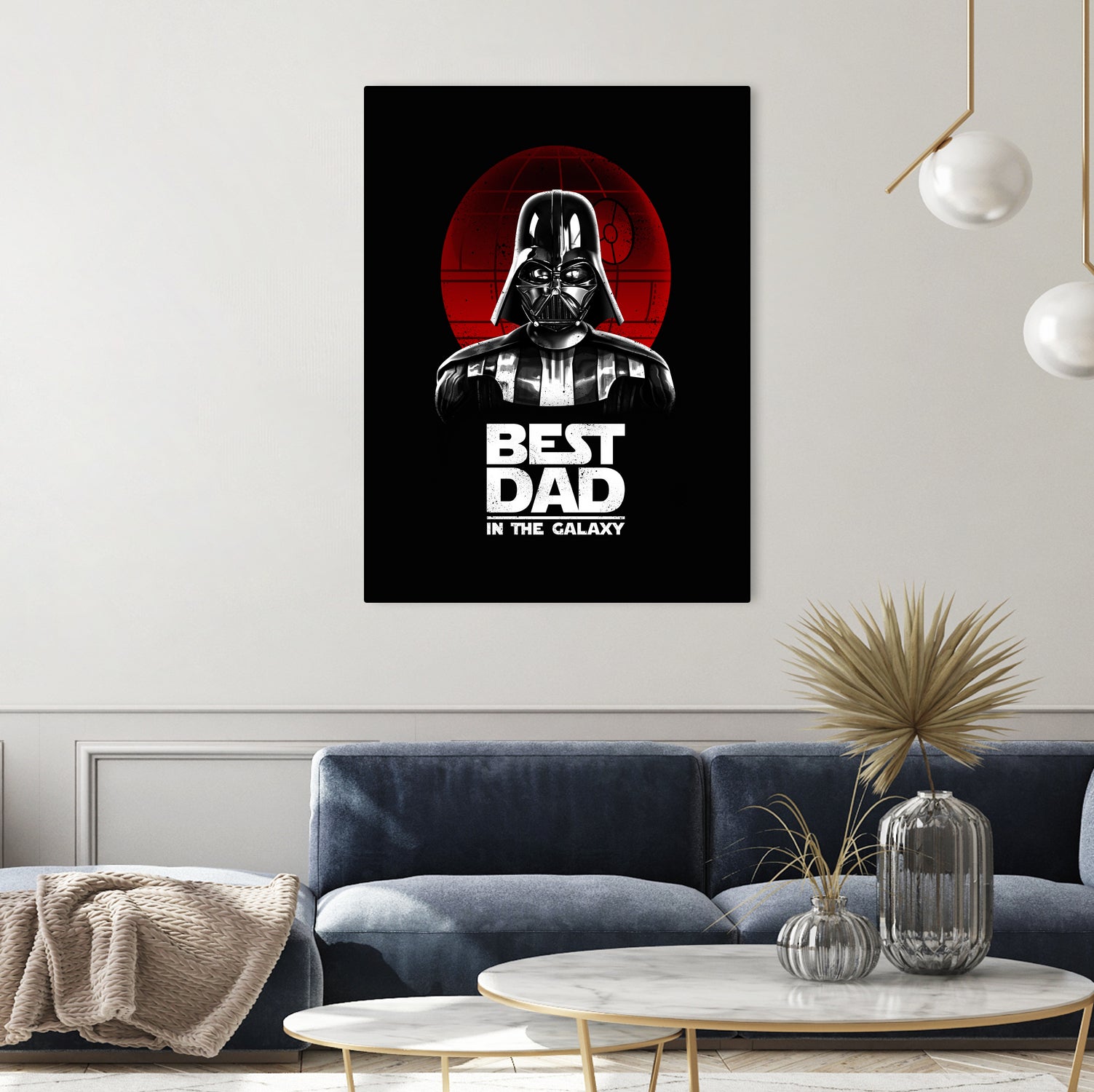 Best Dad in the Galaxy by Vincent Trinidad on GIANT ART - black digital painting