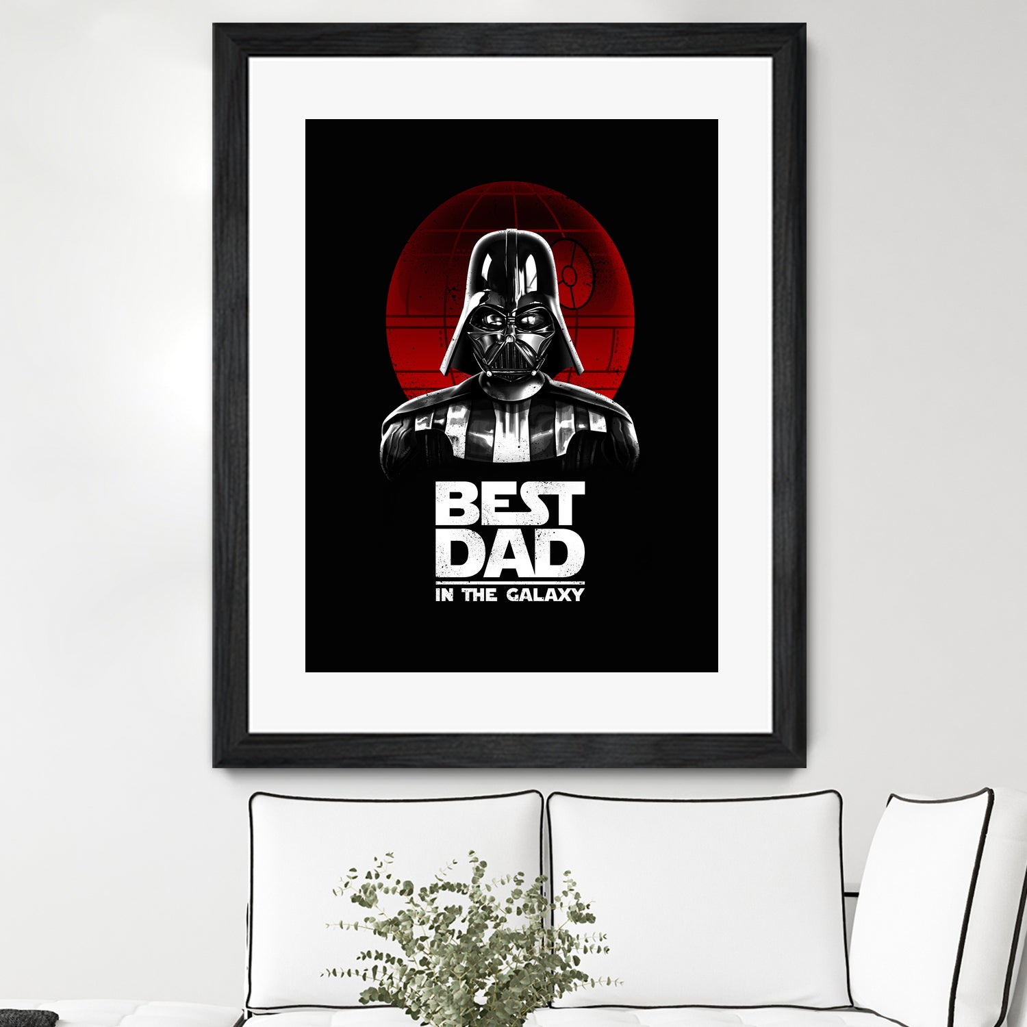 Best Dad in the Galaxy by Vincent Trinidad on GIANT ART - black digital painting