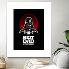 Best Dad in the Galaxy by Vincent Trinidad on GIANT ART - black digital painting