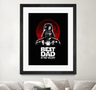 Best Dad in the Galaxy by Vincent Trinidad on GIANT ART - black digital painting