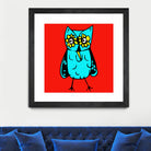 Rebel Owl by Tina Franco on GIANT ART - red digital drawing