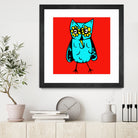 Rebel Owl by Tina Franco on GIANT ART - red digital drawing